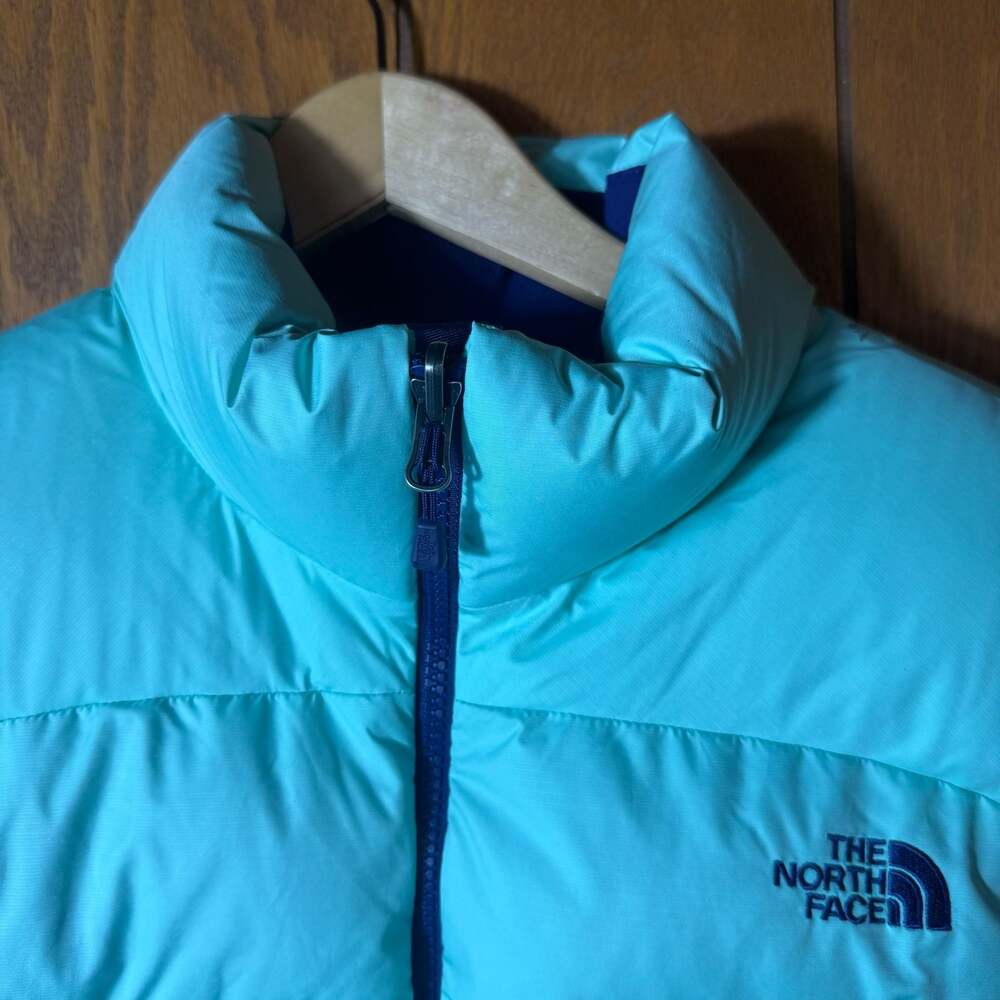 The North Face 700 Fill Down Puffer Vest Women's XL Mint Green - Picture 4 of 7